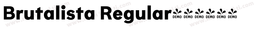 Brutalista Regular字体转换